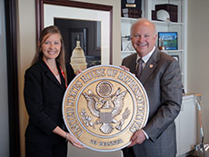 Stephanie Friedman with Alabama U.S. Congressman Jo Bonner